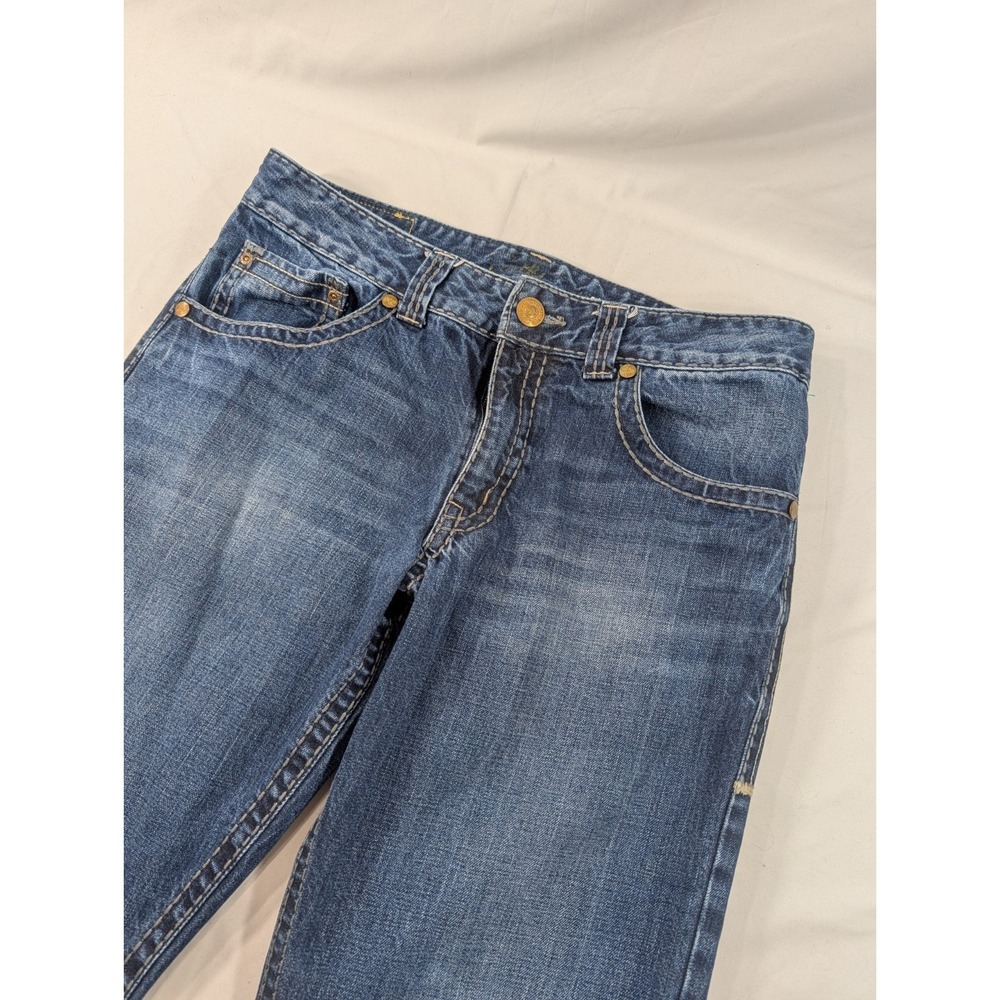 Rock & Roll Denim Rock 47 Jeans Mens 34x34 Blue Relaxed Boot Embroidered Pockets